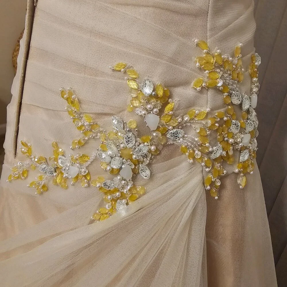 The Anjolique Wedding dress Champagne in 8 NWT - Picture 6 of 10